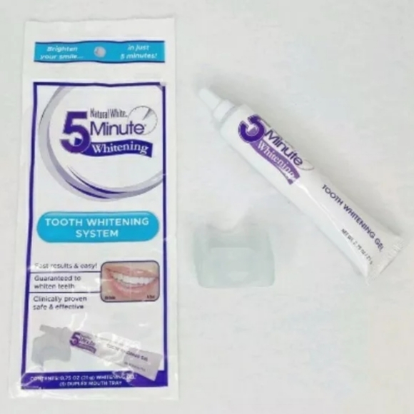 Natural White 5 Minute Tooth Whitening System Dental Gel and Mouth Tray - Picture 1 of 13